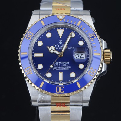 로렉스 남성용 신형 서브마리너 m126613ln 18k옐로우골드 도금 콤비 41mm 블루 다이얼 Cal.3235 오토매틱 무브먼트 ROL91915 Ⅳ