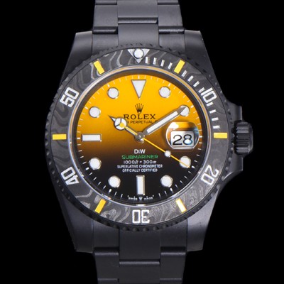 로렉스 남성용 904L스틸!! 서브마리너 40mm 카본베젤 오토매틱 Cal.3135 옐로우 블랙 콜라보 다이얼 rol49211 Ⅳ