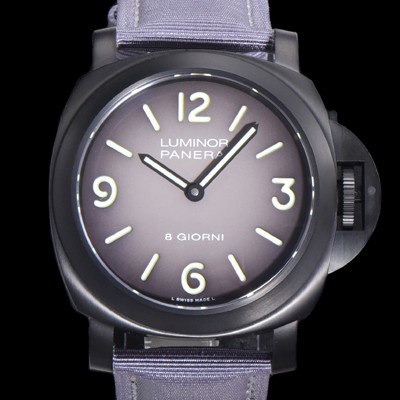파네라이 남성용 루미노르 PAM02121 그레이 다이얼 44mm 오토매틱 수동형 무브먼트 PAN4828 Ⅳ