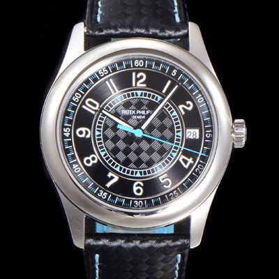 파택필립 남성용 칼라트라바 Ref.6007G-011 오토매틱 Cal.324 타입 40mm 가죽줄 블랙다이얼 pat78243 Ⅳ