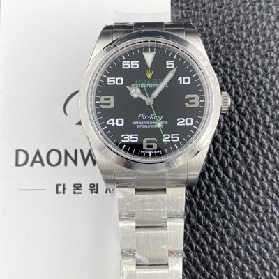 로렉스 남성용 에어킹 m116900-0001 오이스터 워치 40mm 오토매틱 Cal.3131타입 블랙 다이얼 rol5631 Ⅳ