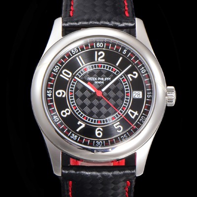 파택필립 남성용 칼라트라바 Ref.6007G-010 오토매틱 Cal.324 타입 40mm 가죽줄 블랙다이얼 pat78245 Ⅳ
