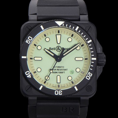 벨엔로즈 남성용 BR03A 오토매틱 2892타입 42mm 세라믹 우레탄줄 그린 다이얼 bel4105 Ⅳ