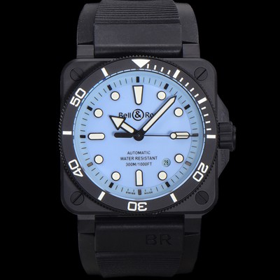 벨엔로즈 남성용 인스트루먼트03 BR03A-D-LM-CESRB 오토매틱 2892타입 42mm 세라믹 우레탄줄 블루 다이얼 bel4108 Ⅳ