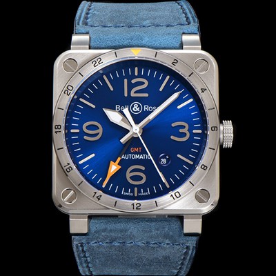 벨엔로즈 남성용 인스트루먼트03 BR0393-BLU-STSCA 오토매틱 2836타입 42mm 우레탄줄 블루 다이얼 bel4117 Ⅳ