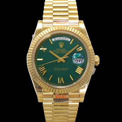 로렉스 남성용 New 데이데이트 m228238-0061 무게187g 18K 옐로우골드 40mm 오토매틱 Cal.2836-2 타입 그린 다이얼 rol5397 Ⅳ