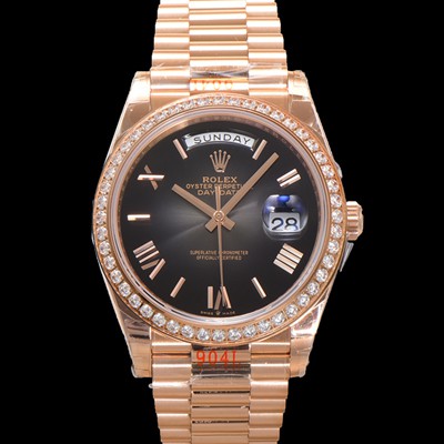 로렉스 남성용 New 데이데이트 m228345rbr-0025 무게187g 18K 로즈골드 40mm 오토매틱 Cal.2836-2 타입 다이아몬드/슬레이트 옴브레 다이얼 rol5401 Ⅳ