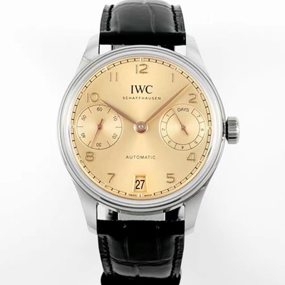 아이더블유씨 남성용 포루투기즈 IW501705 세븐데이즈 42mm 오토매틱 무브먼트 골드 다이얼 iwc4102 Ⅳ
