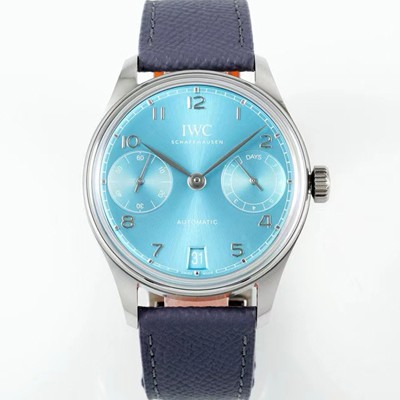 아이더블유씨 남성용 포루투기즈 IW501708 세븐데이즈 42mm 오토매틱 무브먼트 라이트 블루 다이얼 iwc4103 Ⅳ