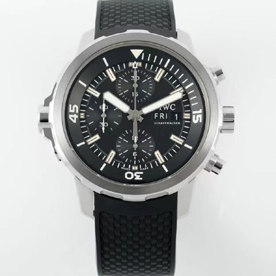 아이더블유씨 남성용 아쿠아타이머 IW376803 크로노그래프 베스트 에디션 44mm 오토매틱 무브먼트 블랙 다이얼 iwc4113 Ⅳ