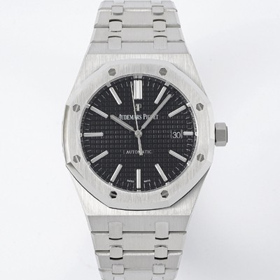 오데마피게 남성용 15400ST.OO.1220ST.01 로얄오크 41mm 오토매틱 Cal.3120무브먼트 블랙 와플 다이얼 aud6524 Ⅳ