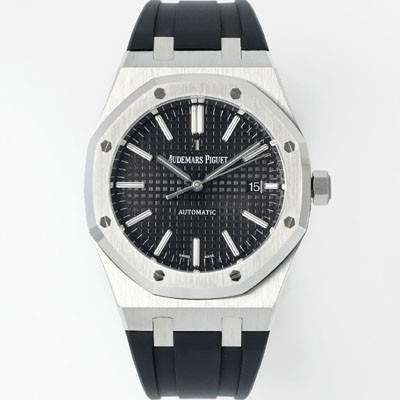 오데마피게 남성용 15400ST.OO.1220ST.01 로얄오크 41mm 오토매틱 Cal.3120무브먼트 블랙 와플 다이얼 aud6529 Ⅳ