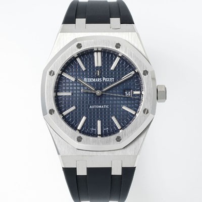오데마피게 남성용 15400ST.OO.1220ST.03 로얄오크 41mm 오토매틱 Cal.3120무브먼트 블루 와플 다이얼 aud6533 Ⅳ