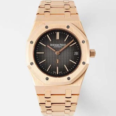 오데마피게 남성용 하이엔드 로얄오크 16202OR.OO.1240OR.02 엑스트라 씬 18K 로즈골드 39mm 오토매틱 Cal.7121타입 그레이 다이얼 aud6569 Ⅳ
