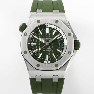 오데마피게 남성용 로얄오크 오프쇼어 15710ST.OO.A052CA.01 신형 다이버!! 42mm 오토매틱 무브먼트 카키 다이얼 aud6575 Ⅳ