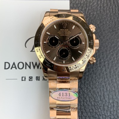 로렉스 남성용 신형 코스모그래프 데이토나 m116505ln 크로노그래프 18K 로즈골드 40mm 오토매틱 Cal.4131타입 초콜렛 다이얼 rol5607 Ⅳ