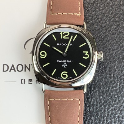 파네라이 남성용 라디오미르 PAM00753 베이스 로고 45mm 오토매틱 Cal.P.6000타입 블랙 다이얼 pan5242 Ⅳ