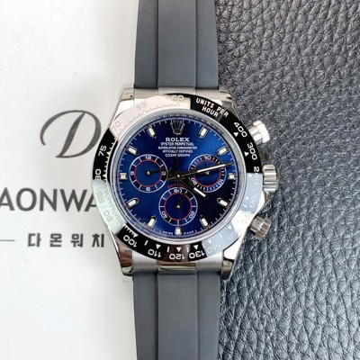 로렉스 남성용 신형 코스모그래프 데이토나 m116519ln 크로노그래프 40mm 오토매틱 Cal.4131타입 블루 다이얼 rol5610 Ⅳ