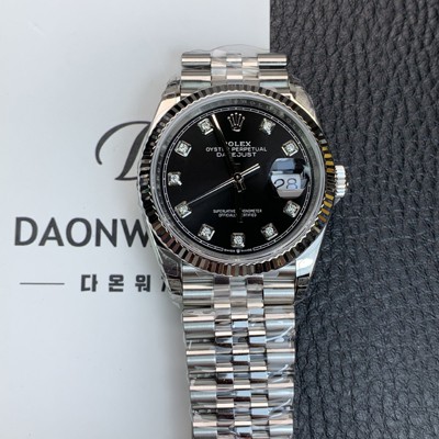 로렉스 남성용 신형 데이저스트 36mm II m126234 텐포인트10p 오토매틱 Cal.3235무브먼트 블랙 다이얼 rol5603 Ⅳ