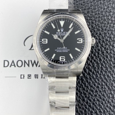 로렉스 남성용 익스플로러 m214270-0003 39mm 오토매틱 Cal.3132무브먼트 블랙 다이얼 rol5630 Ⅳ