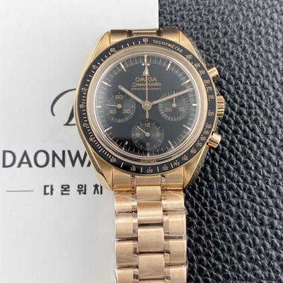 오메가 남성용 스피드마스터 프로페셔널 310.60.42.50.01.001 문워치 42mm 18K 로즈골드 수동형 Cal.3861타입 블랙 다이얼 omg0264 Ⅳ