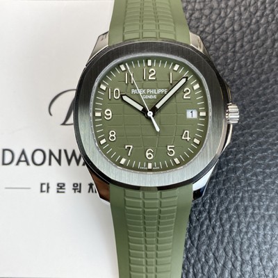 파텝필립 남성용 하이엔드 아쿠아넛 Ref. 5168G-010 42.2mm 오토매틱 Cal.324 S C 타입 그린 다이얼 pat2256 Ⅳ