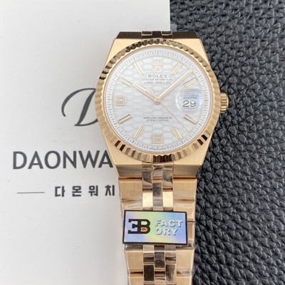 로렉스 남성용 랜드드웰러 m127235 플랫 주빌리 18K 로즈골드 36mm 오토매틱 Cal.7135타입 화이트 다이얼 rol5639 Ⅳ