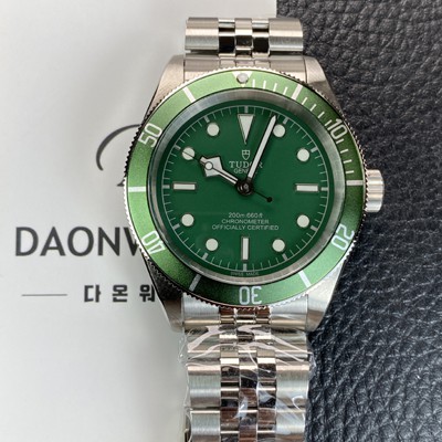 튜더 남성용 블랙베이 피프티에이트 41mm 오토매틱 2824무브먼트 그린 다이얼 tud5131 Ⅳ