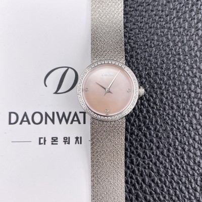 디올 여성용 라디드 사틴 25mm 다이아몬드 쿼츠 무브먼트 자게 다이얼 dio1008 Ⅳ