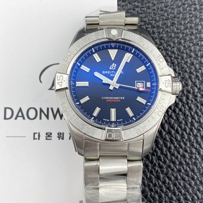 브라이틀링 남성용 어벤져 44mm 메탈줄 오토매틱 2836-2 타입 블랙 다이얼 bre6067 Ⅳ