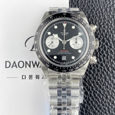 튜더 남성용 헤리티지 블랙베이 M79360N 크로노그래프 팬더 41mm 오토매틱 7750무브먼트 블랙 다이얼 tud5137 Ⅳ