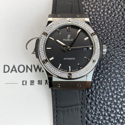 휴블렛 남성용 클래식 퓨전 542.NX.1171.LR.1104 42mm 오토매틱 2892타입 블랙 다이얼 hub2149 Ⅳ