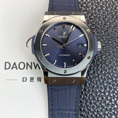 휴블렛 남성용 클래식 퓨전 511.NX.7170.LR 42mm 오토매틱 2892타입 블루 다이얼 hub2142 Ⅳ