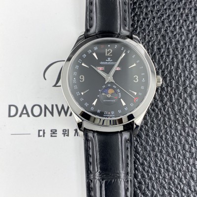 예거르쿨트르남성용 마스터 캘린더 문페이즈 39mm 오토매틱 cal.866타입 블랙 다이얼 jag0430 Ⅳ