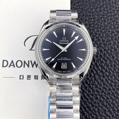 오메가 남성용 씨마스터 220.10.38.20.01.004 아쿠아 테라 150M 마스터 38mm 크로노미터 오토매틱 Cal.8800타입 블랙 다이얼 omg0269 Ⅳ