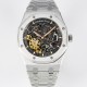 오데마피게 남성용 로얄오크 15407ST.OO.1220ST.01 더블 밸런스 휠 오픈워크 41mm 오토매틱 Cal.3132무브먼트 스켈레톤 다이얼 AUD0211 Ⅳ