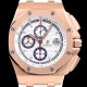 오데마피게 남성용 로얄오크 오프쇼어 26408OR.OO.A010CA.01 섬머에디션!!크로노그래프 18K 로즈골드 화이트 와플 다이얼 오토매틱 무브먼트 AUD0210 Ⅳ