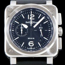 벨엔로즈 남성용 인스트루먼트 BR 03-94 STEEL 크로노그래프-스틸42mm 블랙 다이얼 오토매틱 무브먼트 BEL4250 Ⅳ