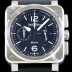 벨엔로즈 남성용 인스트루먼트 BR 03-94 STEEL 크로노그래프-스틸42mm 블랙 다이얼 오토매틱 무브먼트 BEL4250 Ⅳ