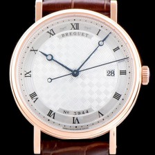 브레게 남성용 인기제품 클래식 5177BR/12/9V6 38mm 오토매틱 신제품!! 18K 로즈골드 실버 길로쉐 패턴 다이얼 오토매틱 무브먼트 BRG0410 Ⅳ