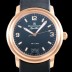 블랑팡 남성용 레만 2850B-3630A-64B 그랑데 데이트 "아쿠아 렁" 40MM UP!! 고급스러운 18K로즈골드 케이스 블랙 다이얼 Cal.6950 오토매틱 무브먼트 BLA4205 Ⅳ