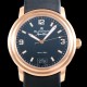 블랑팡 남성용 레만 2850B-3630A-64B 그랑데 데이트 "아쿠아 렁" 40MM UP!! 고급스러운 18K로즈골드 케이스 블랙 다이얼 Cal.6950 오토매틱 무브먼트 BLA4205 Ⅳ