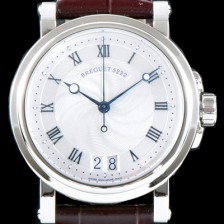 브레게 남성용 마린 컬렉션 5817ST/12/5V8 빅데이트 UP!! 39MM 화이트 물결무늬 다이얼 Cal.517GG HG 오토매틱 무브먼트 BRG0427 Ⅳ