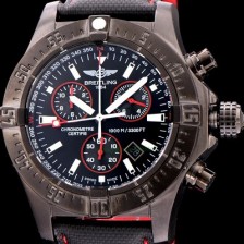 브라이틀링 남성용 원드라이더 44mm 크로노그라프 쿼츠 블랙다이얼 BRE0440 Ⅳ