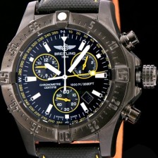 브라이틀링 남성용 원드라이더 44mm 크로노그라프 쿼츠 블랙다이얼 BRE0400 Ⅳ