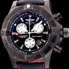 브라이틀링 남성용 원드라이더 44mm 크로노그라프 쿼츠 블랙다이얼 BRE0401 Ⅳ
