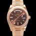 로렉스 남성용 데이데이트 m228235-0003 18K 로즈골드 40mm 오토매틱 Cal.3255 타입 브라운 다이얼 rol5298 Ⅳ