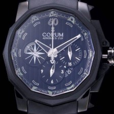 코럼 남성용 어드미럴스컵 크로노그래프 48mm 블랙다이얼 COR021 Ⅳ