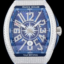 프랭크 뮬러 남성용 마스터 컴플리케이션 V45 SC DT YACHTING 5N 뱅가드 요팅!! 일본산 최상급 퀄리티의 쥬얼셋팅 케이스 블루 다이얼 스위스 ETA 2824-A2오토매틱 FRA0400 Ⅳ