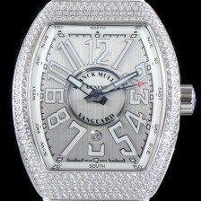 프랭크 뮬러 남성용 마스터 컴플리케이션 V45 SC DT YACHTING 5N 뱅가드 요팅!! 일본산 최상급 퀄리티의 쥬얼셋팅 케이스 화이트 다이얼 스위스 ETA 2824-A2오토매틱 FRA0412 Ⅳ